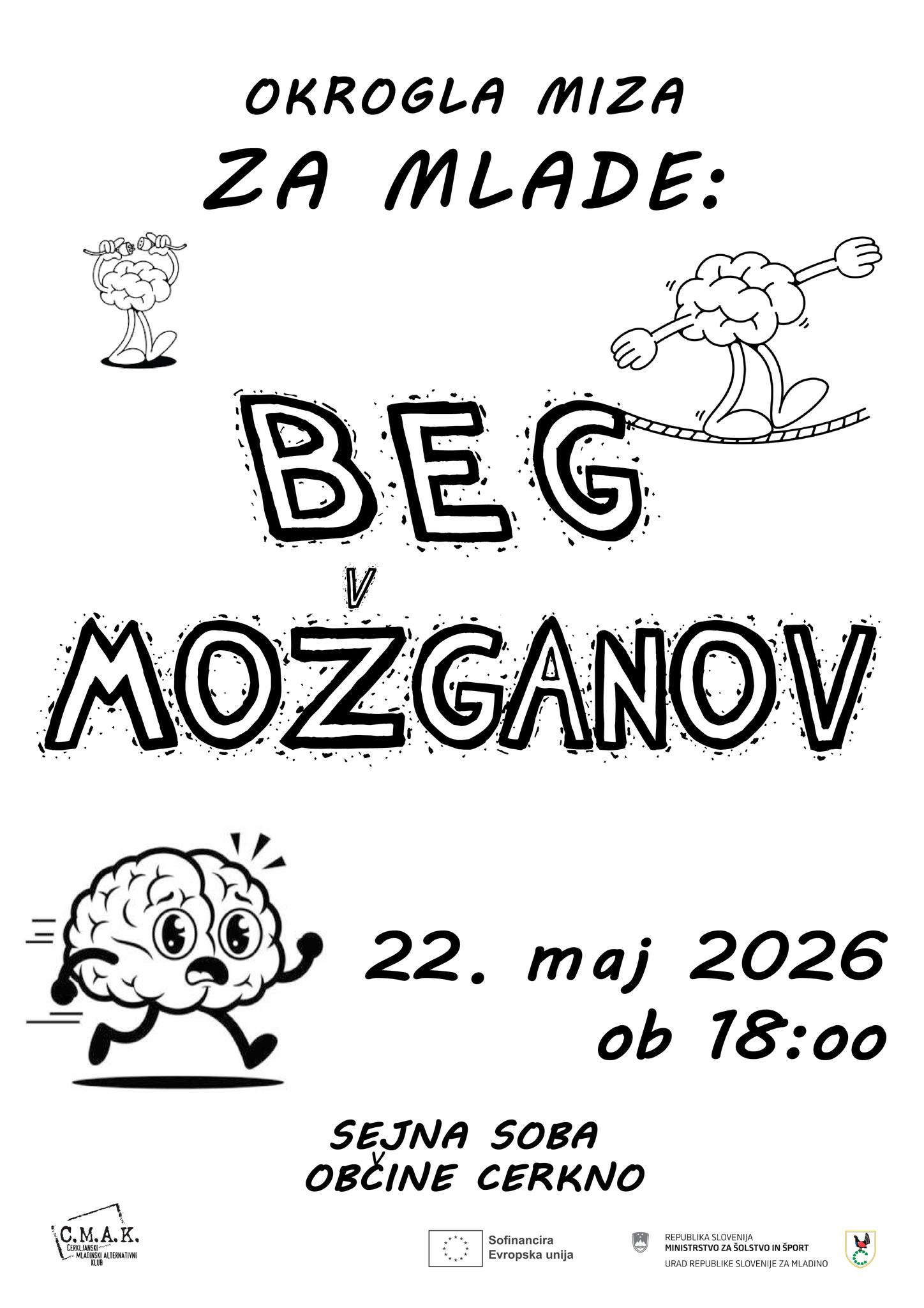 beg možganov